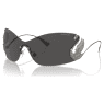 Gafas de sol, Mascarilla, Cisne, SK7020, Grises  - Swarovski, 5691705