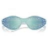 Occhiali da sole, Forma occhialini da nuoto, Blu - Swarovski, 5691732