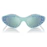 Occhiali da sole, Forma occhialini da nuoto, Blu - Swarovski, 5691732