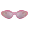 Óculos de sol, Formato de natação, Rosa - Swarovski, 5691734