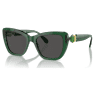 Gafas de sol, Forma cuadrada, SK6018, Verdes - Swarovski, 5691735