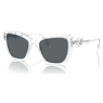 Sluneční brýle, Čtvercový tvar, SK6018, Bílé - Swarovski, 5691736