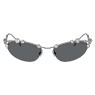 Sunglasses, Cat-eye shape, SKU001, Silver tone - Swarovski, 5691743