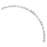 Collana Galaxy Tennis, Diamanti creati in laboratorio 47,27 ct tw, Forme miste, Oro bianco 18 K - Swarovski, 5691881