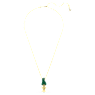 Good Luck Trolls pendant, Troll, Green, Gold-tone plated - Swarovski, 5691939