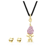 Good Luck Trolls set, Troll, Pink, Gold-tone plated - Swarovski, 5691945