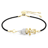 Good Luck Trolls bracelet, Troll, White, Gold-tone plated - Swarovski, 5691946
