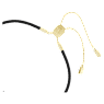 Good Luck Trolls bracelet, Troll, White, Gold-tone plated - Swarovski, 5691946