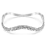 Sublima bangle, Round cut, White, Rhodium plated - Swarovski, 5692104