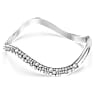 Sublima bangle, Round cut, White, Rhodium plated - Swarovski, 5692104