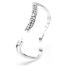 Sublima bangle, Round cut, White, Rhodium plated - Swarovski, 5692104