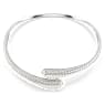 Sublima necklace, Crystal pearl, Round cut, White, Rhodium plated - Swarovski, 5692110