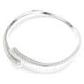 Sublima necklace, Crystal pearl, Round cut, White, Rhodium plated - Swarovski, 5692110