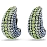 Sublima clip earrings, Round cut, Medium, Multicoloured, Ruthenium plated - Swarovski, 5692111