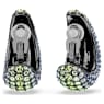 Sublima clip earrings, Round cut, Medium, Multicoloured, Ruthenium plated - Swarovski, 5692111