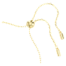 Symbolica bracelet, Crystal pearl, Clover, evil eye and horseshoe, Blue, Gold-tone plated - Swarovski, 5692162