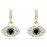 Symbolica drop earrings, Evil eye, Blue, Gold-tone plated - Swarovski, 5692163