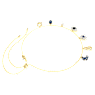 Symbolica choker, Crystal pearl, Moon, infinity, clover, evil eye and horseshoe, Blue, Gold-tone plated - Swarovski, 5692164
