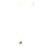 Symbolica pendant, Evil eye, Small, Multicolored, Gold-tone plated - Swarovski, 5692169