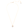 Dextera pendant, Round cut, White, Rose gold-tone plated - Swarovski, 5692257