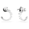 Matrix Kreolen, Kristallperle, Rundschliff, Weiß, Rhodiniert - Swarovski, 5692260