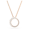 Matrix จี้สร้อยคอ, มุกคริสตัล, เจียระไนทรงกลม, ขาว, เคลือบโทนสีโรสโกลด์ - Swarovski, 5692265