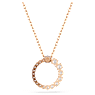 Matrix จี้สร้อยคอ, มุกคริสตัล, เจียระไนทรงกลม, ขาว, เคลือบโทนสีโรสโกลด์ - Swarovski, 5692265