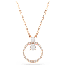 Pandantiv Constella, Pavé, Tăietură rotundă, Alb, Placat cu nuanță roz-aurie - Swarovski, 5692266