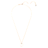 Constella pendant, Pavé, Round cut, White, Rose gold-tone plated - Swarovski, 5692266