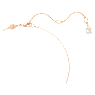 Constella pendant, Pavé, Round cut, White, Rose gold-tone plated - Swarovski, 5692266