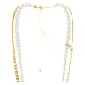 Idyllia Körperkette, Kristallperlen, Weiß, Goldlegierungsschicht - Swarovski, 5692401