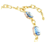 Collier Tennis Chroma, Taille coussin, Multicolore, Placage de ton or - Swarovski, 5692482