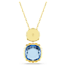 Chroma pendant, Cushion cut, Multicolored, Gold-tone plated - Swarovski, 5692496