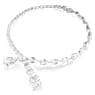Collana Matrix, Taglio misto, Bianca, Placcato rodio - Swarovski, 5692521