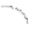Collana Matrix, Taglio misto, Bianca, Placcato rodio - Swarovski, 5692521