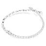 Collana Matrix, Taglio misto, Bianca, Placcato rodio - Swarovski, 5692521