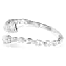 Matrix cuff, Mixed cuts, White, Rhodium plated - Swarovski, 5692527