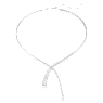Collana a Y Matrix, Taglio misto, Bianco, Placcato rodio - Swarovski, 5692533