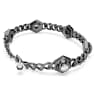 Pulsera Numina, Talla redonda, Negra, Baño de rutenio - Swarovski, 5692605