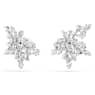 Idyllia Ohrclips, Verschiedene Schliffe, Halbe Schneeflocke, Weiß, Rhodiniert - Swarovski, 5692635