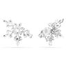 Idyllia Ohrclips, Verschiedene Schliffe, Halbe Schneeflocke, Weiß, Rhodiniert - Swarovski, 5692635