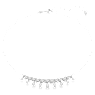 Idyllia Halskette, Verschiedene Schliffe, Schneeflocke, Weiß, Rhodiniert - Swarovski, 5692637