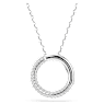 Dextera Anhänger, Pavé, Weiß, Rhodiniert - Swarovski, 5692737