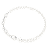 Dextera Halskette, Kristallperle, Gemischte Glieder, Weiß, Rhodiniert - Swarovski, 5692744