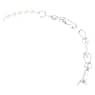 Dextera Halskette, Kristallperle, Gemischte Glieder, Weiß, Rhodiniert - Swarovski, 5692744