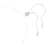 Birthstone karkötő, Négyzet metszéses, Augusztus, Zöld, Ródium bevonattal - Swarovski, 5692882