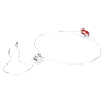 Birthstone bracelet, Square cut, July, Red, Rhodium plated - Swarovski, 5692885