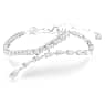 Matrix bracelet, Mixed cuts, White, Rhodium plated - Swarovski, 5693154