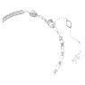 Matrix bracelet, Mixed cuts, White, Rhodium plated - Swarovski, 5693154