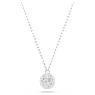 Dextera 鏈墜, 圓形切割, 球體, 白色, 鍍白金色 - Swarovski, 5693206